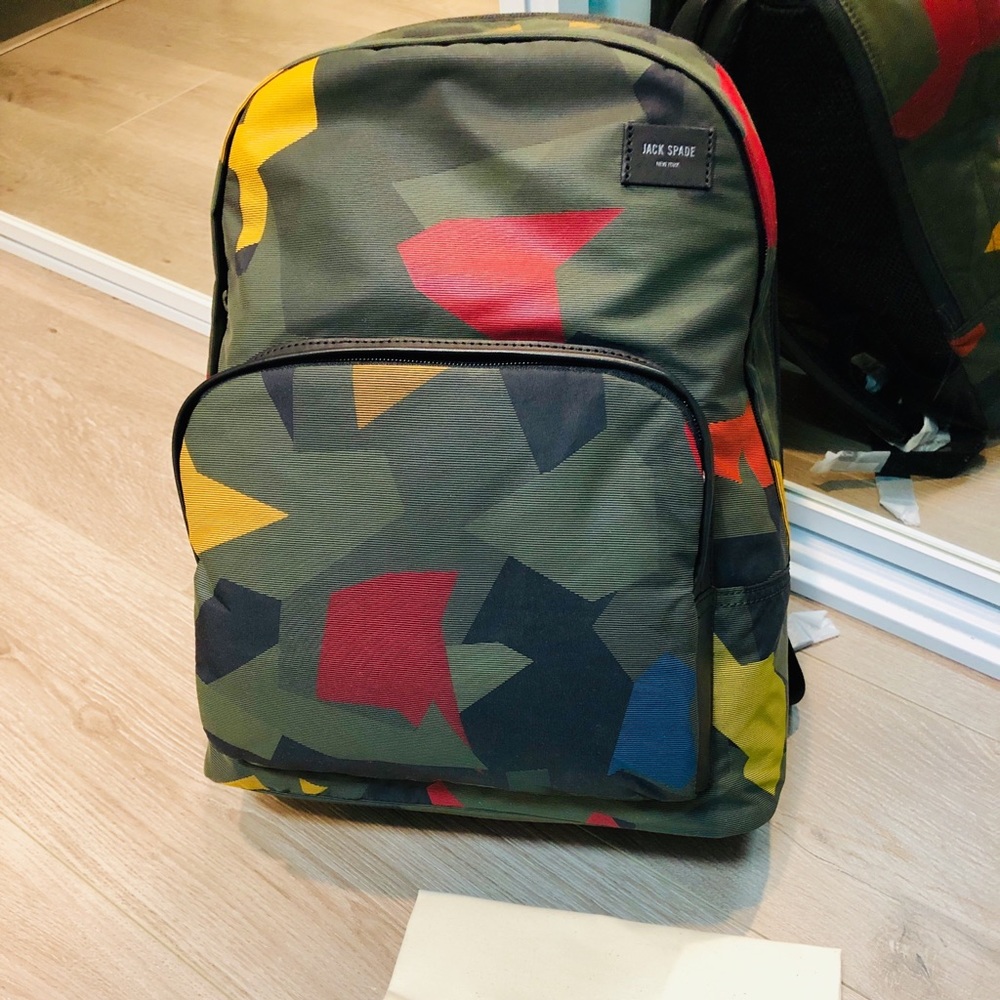 Jack Spade Kaleidescope Backpack Coal Bag
